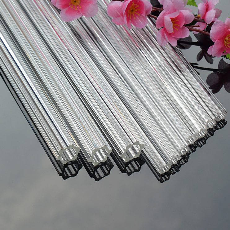 Crystal glass rod